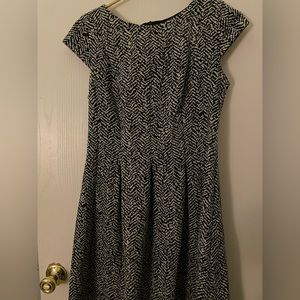 Herringbone pattern dress